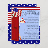 Invitation 4 juillet Potluck (Devant / Derrière)
