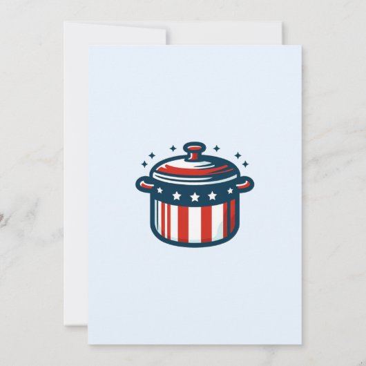 Invitation 4 juillet Potluck (Dos)