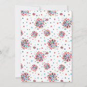 Invitation 4 juillet premier anniversaire petit pétard (Dos)