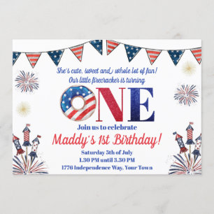 Invitation 4 juillet premier voleur d'anniversaire