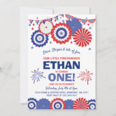 Invitation 4 juillet quatrième d'invitation d'anniversaire de (Devant)