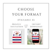 Invitation 4 juillet Red White And Blue Beach Party