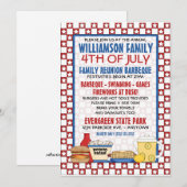 Invitation 4 juillet Réunion Familiale (Devant / Derrière)