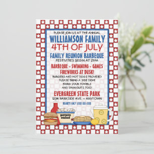 Invitation 4 juillet Réunion Familiale