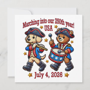 Invitation 4 juillet Semiquincentenaire du 250e anniversaire