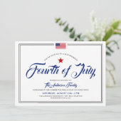 Invitation 4 juillet soirée barbecue Jardin à thème (Debout devant)