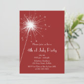 Invitation 4 juillet Sparkles Party (Debout devant)