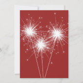 Invitation 4 juillet Sparkles Party (Dos)