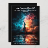 Invitation 4 juillet - Statue de la Liberté (Devant / Derrière)