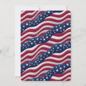 Invitation 4 juillet Statue de la Liberté & USA Drapeau Art V (Dos)