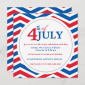 Invitation 4 juillet sur mesure (Devant / Derrière)
