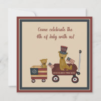 4 Juillet Teddy Bear On Parade Party
