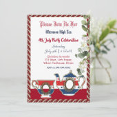 Invitation 4 Juillet Thé Vintage Afnoon Tea Party (Debout devant)
