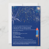 Invitation 4 juillet Thème Douche Couple (Devant)