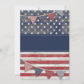 Invitation 4 Juillet Thème Tous Genre/Âge Fête de l'Indépenda (Dos)