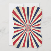 Invitation 4 juillet vintage bande (Dos)