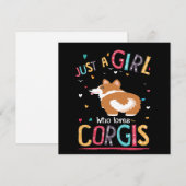 Invitation 4 Just A Girl Who Loves Corgi (Devant / Derrière)