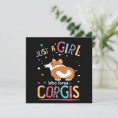 Invitation 4 Just A Girl Who Loves Corgi (Debout devant)