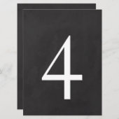 Invitation 4 Numéro du tableau 6,5 x 8,75 (Devant / Derrière)