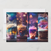 Invitation 4 Pack Signets de café psychédélique (à revendre?) (Devant)