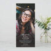 Invitation 4 Photo Collage Moderne Graduation Party (Debout devant)