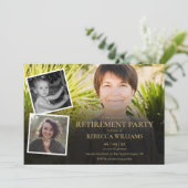 Invitation 4 Photo Collage Retirement Party (Debout devant)
