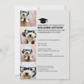 Invitation 4 Photo Collage Script - Graduate Party (Dos)