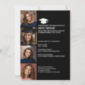 Invitation 4 Photo Collage Script - Graduate Party (Dos)