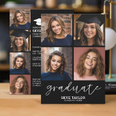 Invitation 4 Photo Collage Script - Graduate Party