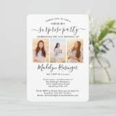 Invitation 4 Photo Drive-By Surprise Anniversaire Parade (Debout devant)