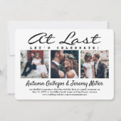 Invitation 4 Photo Enfin Célébration De Mariage Noces (Devant)