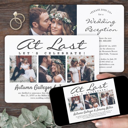 Invitation 4 Photo Enfin Célébration De Mariage Noces