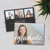 Invitation 4 Photo Fête tendance de la Graduation Moderne