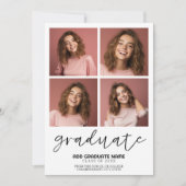 Invitation 4 Photo Graduate Minimal - Graduate Party (Devant)