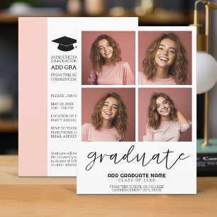 Invitation 4 Photo Graduate Minimal - Graduate Party