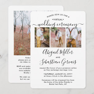 Invitation 4 Photo Mariage Virtuel en Direct Streaming Mariag