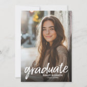 Invitation 4 Photo Parti de Graduation tendance - vertical (Devant)