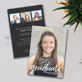 Invitation 4 Photo Parti de Graduation tendance - vertical