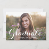 Invitation 4 Photo Tendance Pink Chic Graduation Party (Devant)
