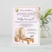 Invitation 4 Pilates & Matcha (tous âges) Événement d'anniver (Debout devant)