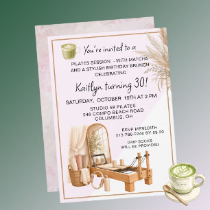 Invitation 4 Pilates & Matcha (tous âges) Événement pour 30e