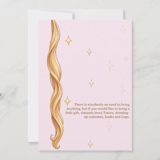 Invitation 4 - Princesse pour toujours (Dos)