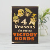 Invitation 4 Raisons de l'achat d'obligations de victoire - W (Debout devant)