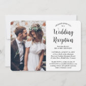 Invitation 4 Réception De Mariage Photo Heureusement Jamais A (Dos)