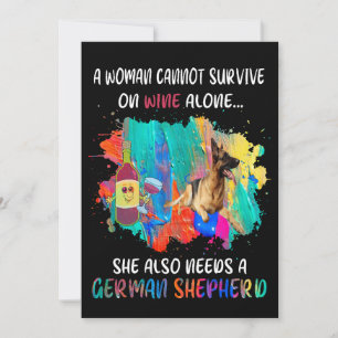 Invitation 4 Une femme ne peut survivre avec du vin seul elle
