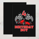 Invitation 4e anniversaire (Devant / Derrière)