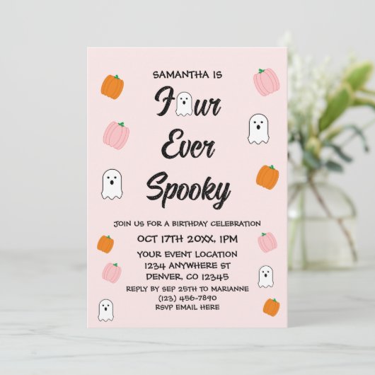 Invitation 4e anniversaire éffrayant (Debout devant)