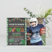 Invitation 4e anniversaire Football Anniversaire Fête Invitat (Debout devant)
