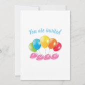 Invitation 4e anniversaire photo collage numéro 4 Garçon (Dos)