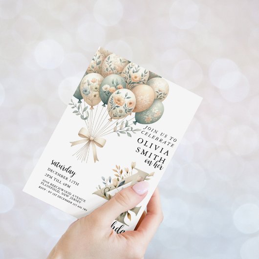 Invitation 4e anniversaire Whimsical